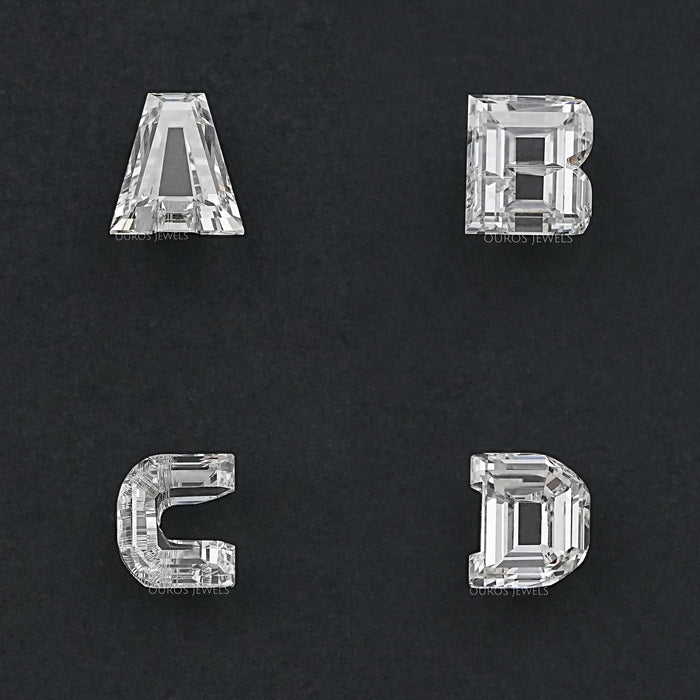 Loose Alphabet Cut Lab Grown Diamonds