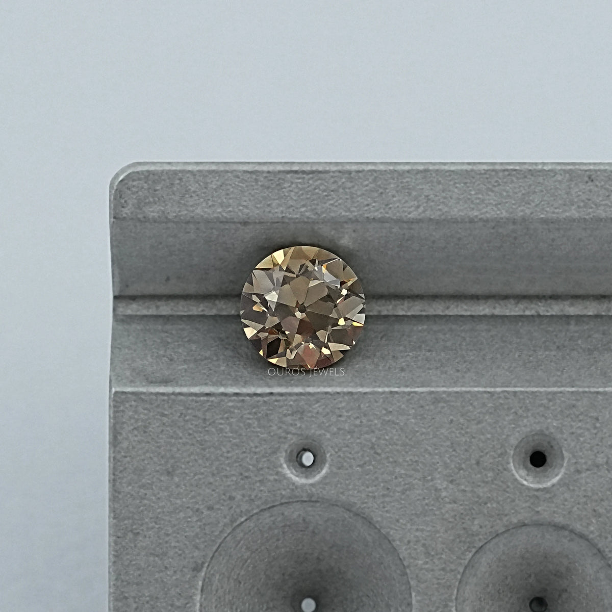Old European Round Champagne Diamond Loose
