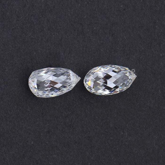 Unique Pineapple Cut Matching Pair Diamonds
