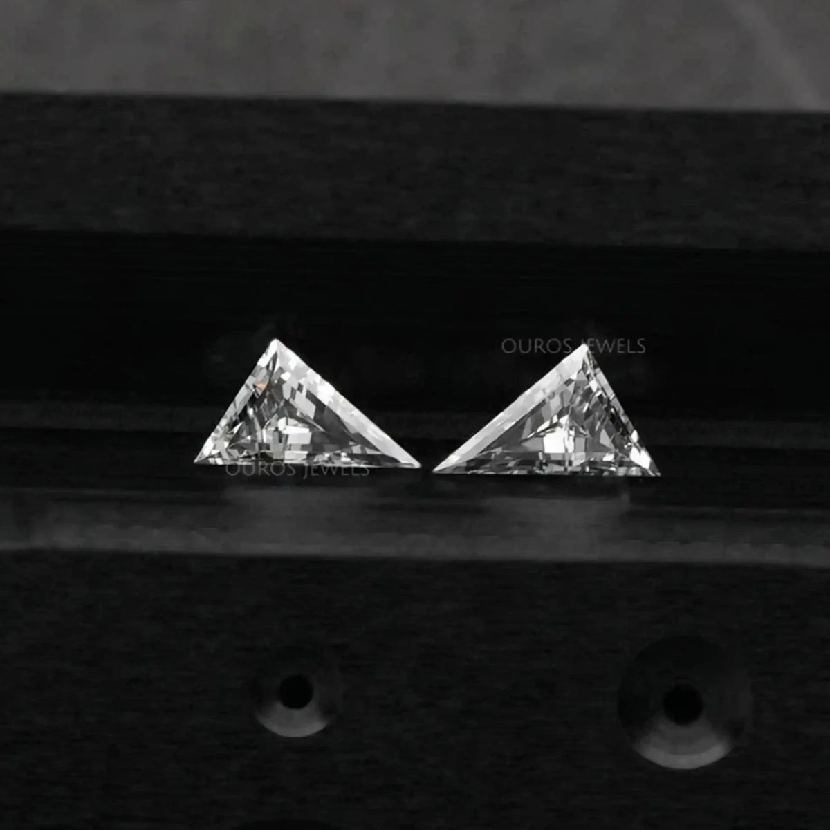 Long Triangle Shape Lab Diamond Matching Pair Loose