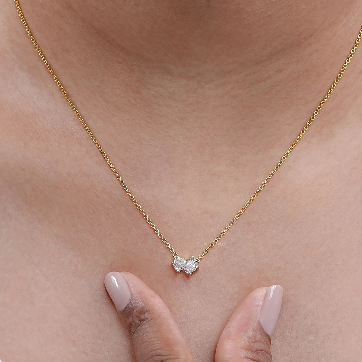 Antique Pomeranian Diamond Bezel Set Solitaire Pendant