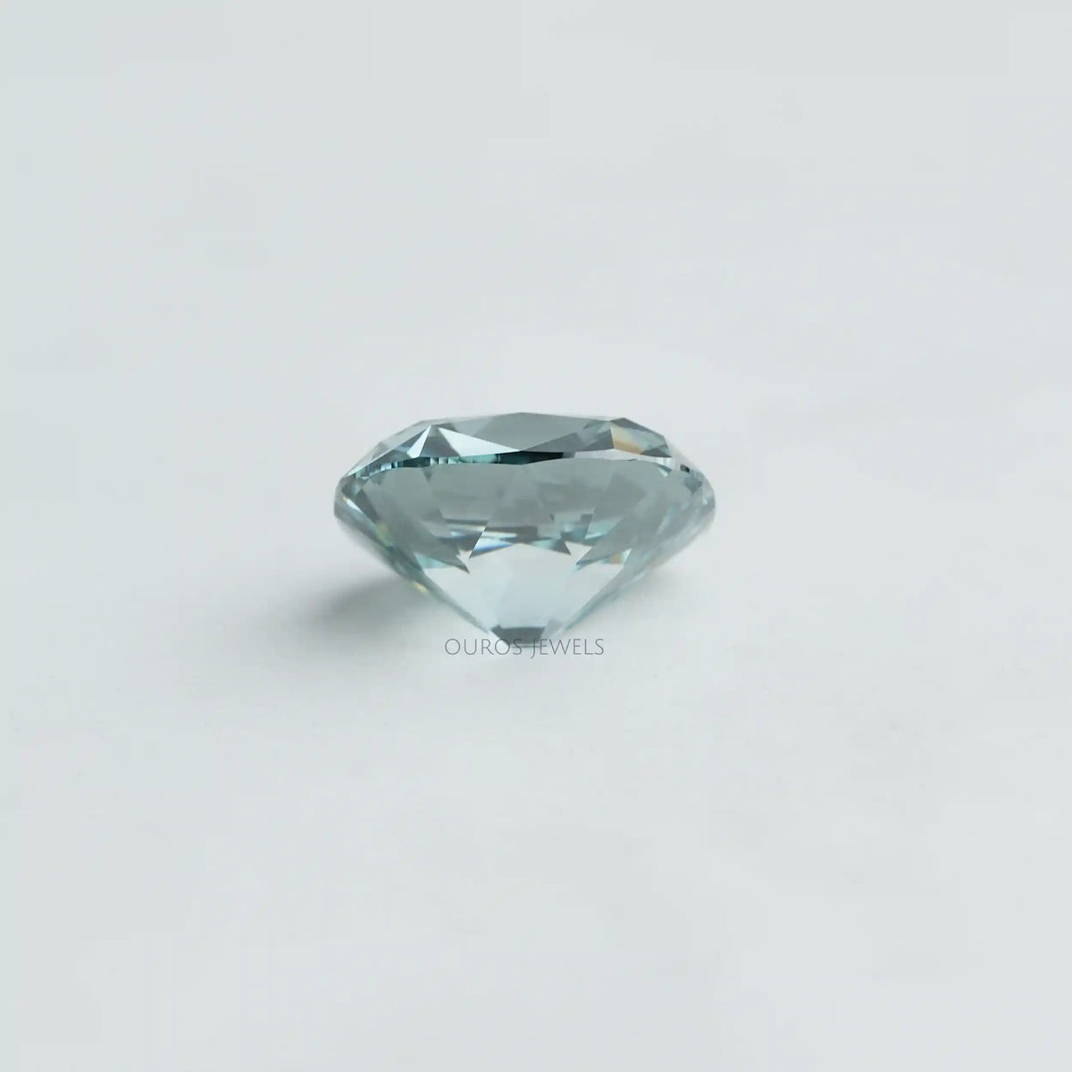7.16 Carat Fancy Vivid Bluish Green Cushion Cut Lab Diamond Loose
