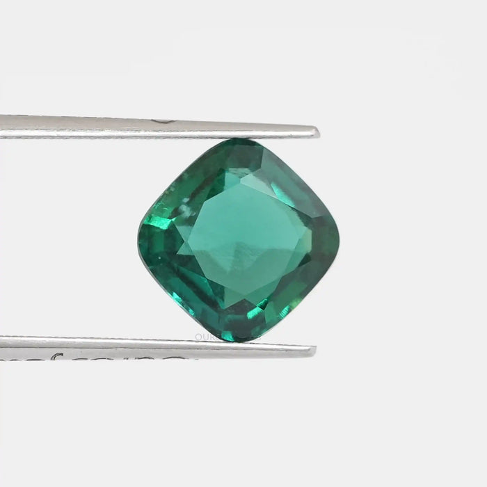 Cushion Cut Dark Green Zambian Gemstone