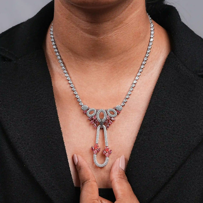 Multi Shape Diamond Bridal Necklace