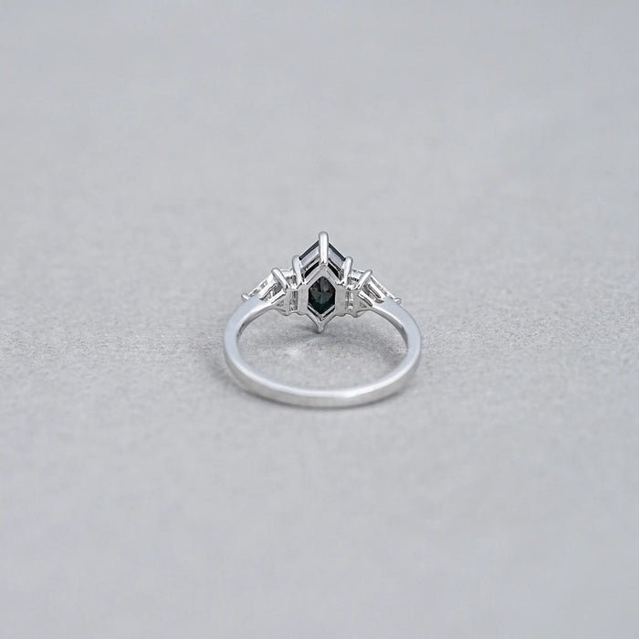 Dutch Marquise cut Black Diamond Ring