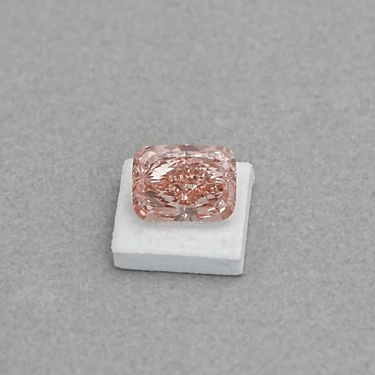 Cushion Cut Lab Grown Diamond - Fancy Vivid Pink