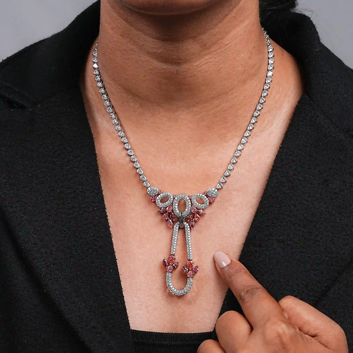 Multi Shape Diamond Bridal Necklace