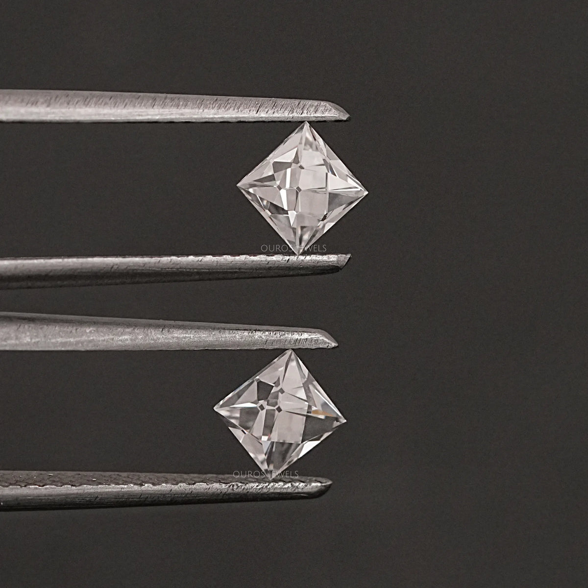 French Cut Lab Grown Diamond Matching Pair Loose