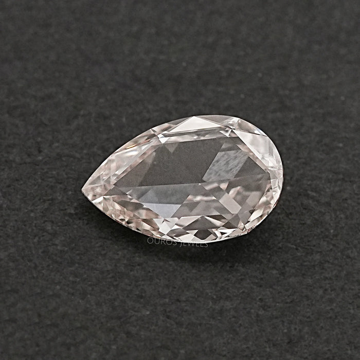 Rose Cut Pear Lab Created Diamond