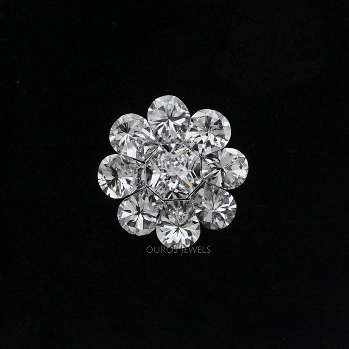 Round Pie Cut Loose Diamond