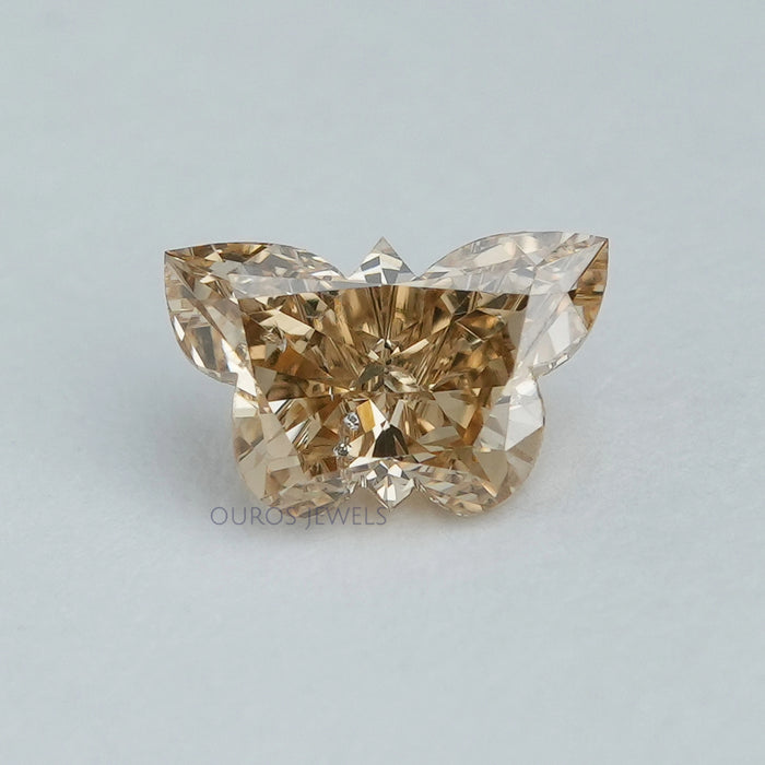 Fancy Yellow Colored Butterfly Diamond