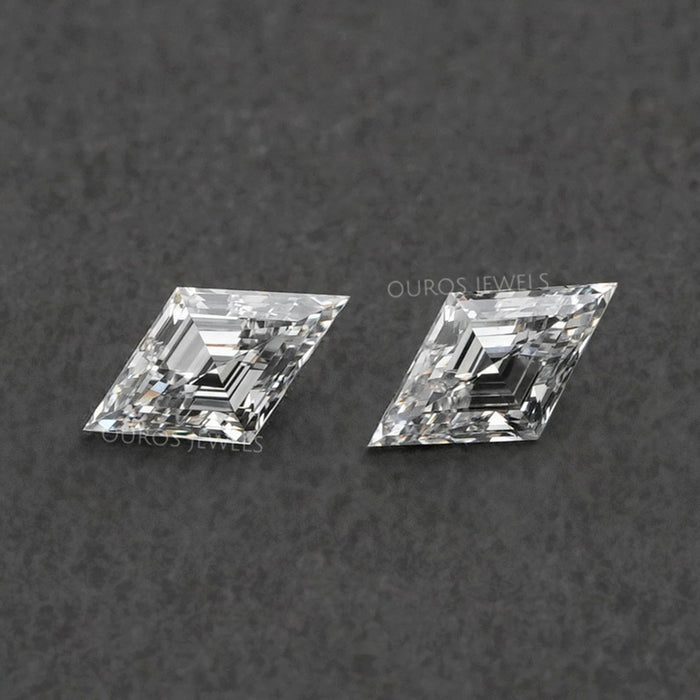 Elongated Lozenge Cut Paired Loose Diamonds