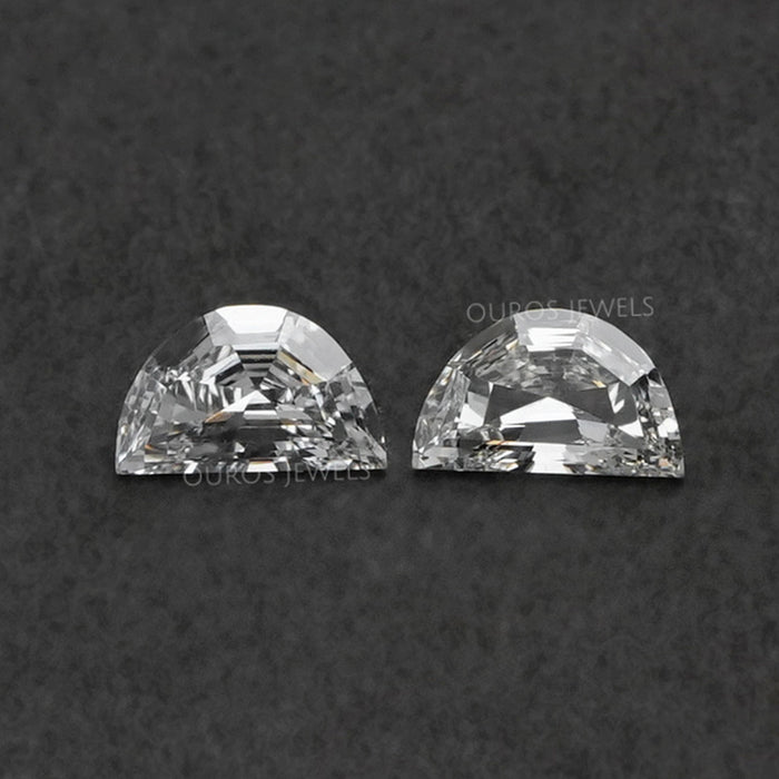 Half Moon Cut Lab Grown Diamonds