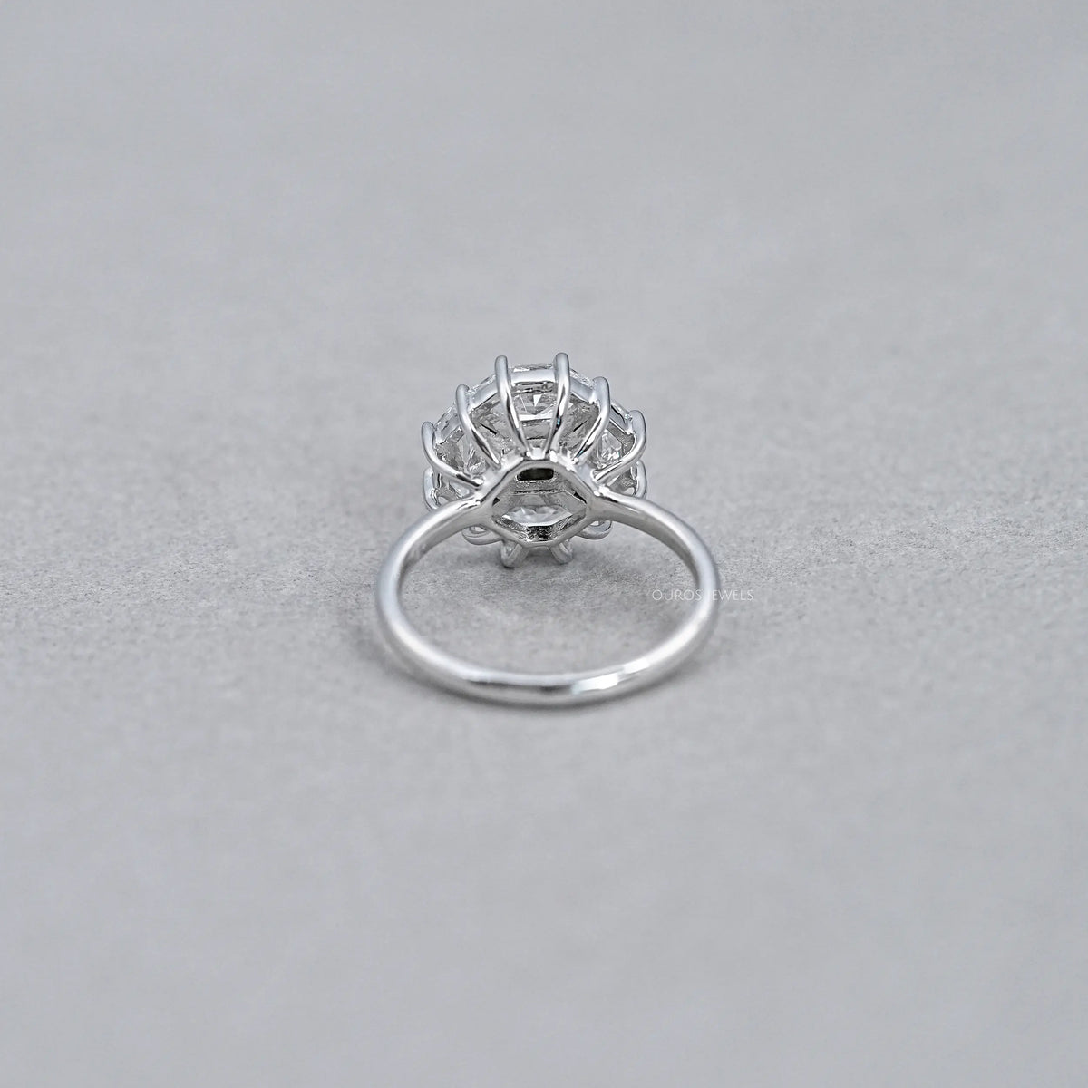 Princess Cut Lab Diamond Halo Dutch Marquise Ring Rings