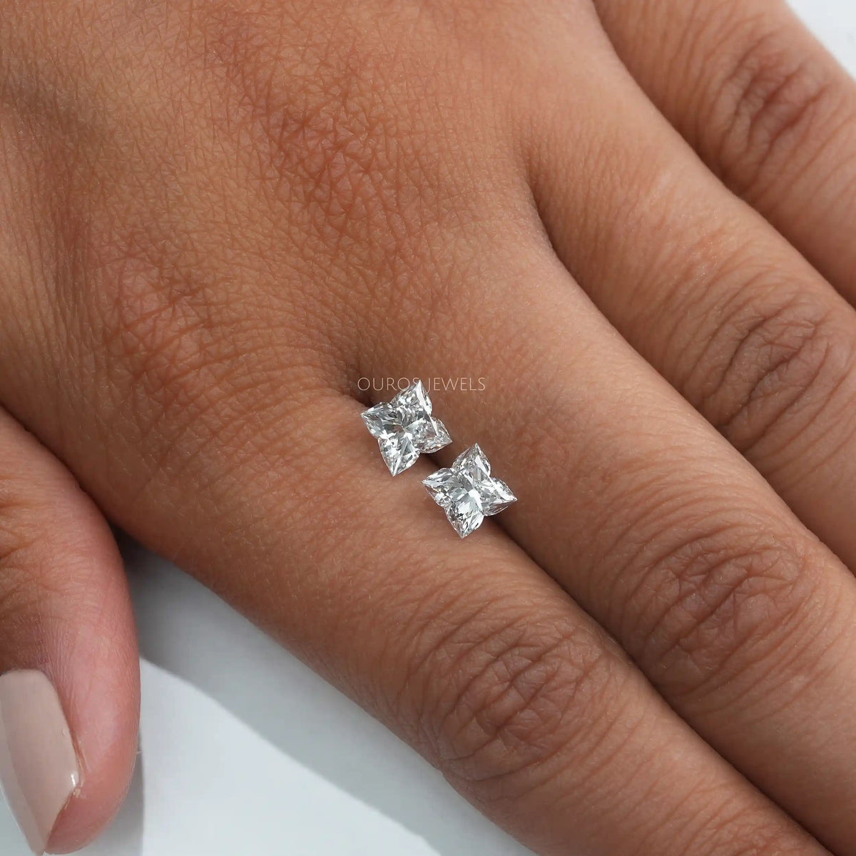 Antique Shape Lily Cut Lab Grown Diamond Pair Loose