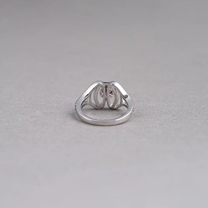 Asscher Cut Brown Diamond Ring