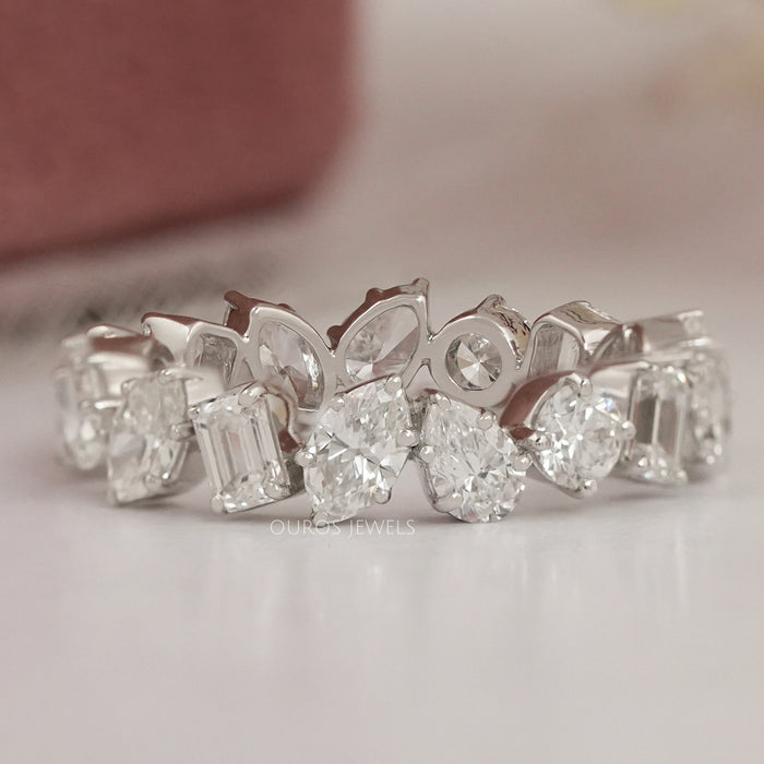 Multi Shape Lab Grown Diamond Full Eternity Band