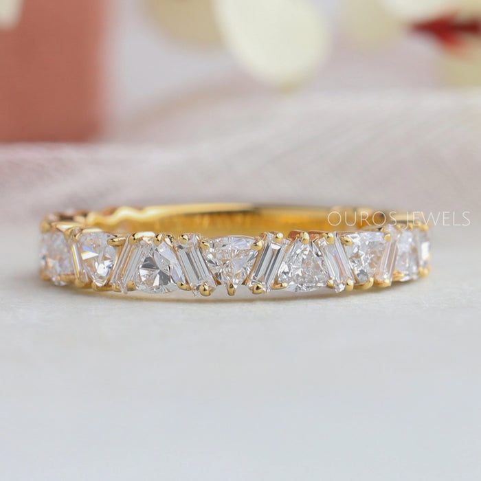 Eternity Ring with Baguette and Trillion Diamond