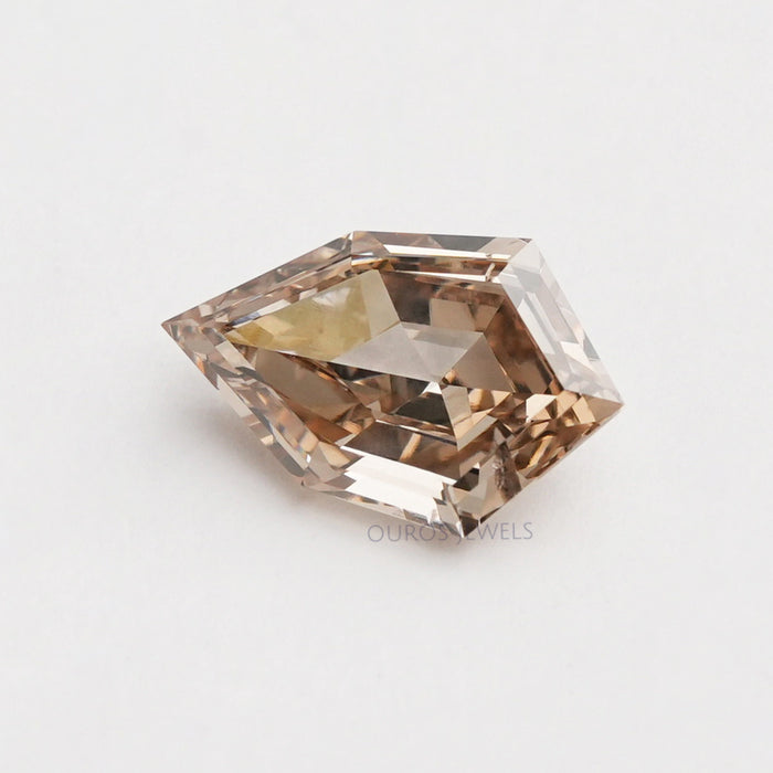 4.25 CT Step Cut Pear Shaped Lab Diamond