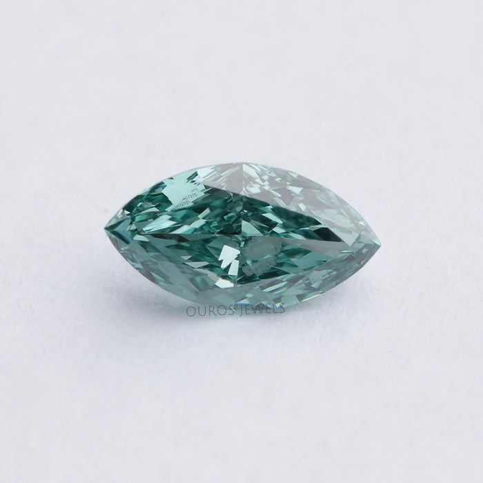 Green Marquise Cut Lab Created Diamond