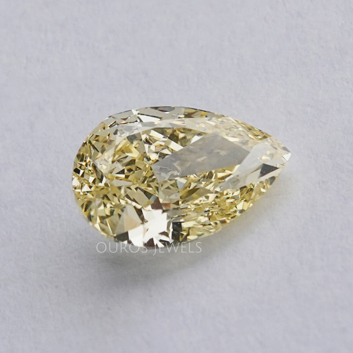 Fancy Yellow Pear Cut Diamond