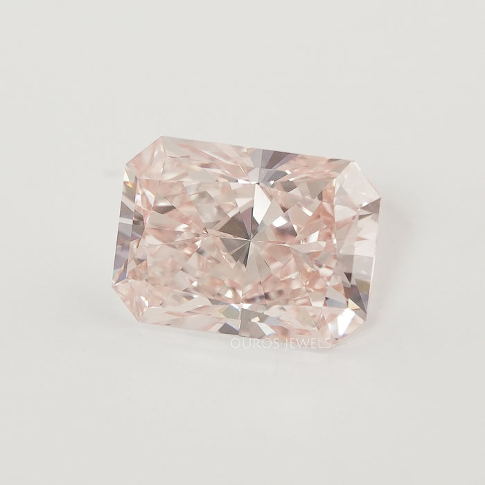 Intense Pink Radiant Cut Lab Certified Gemstone