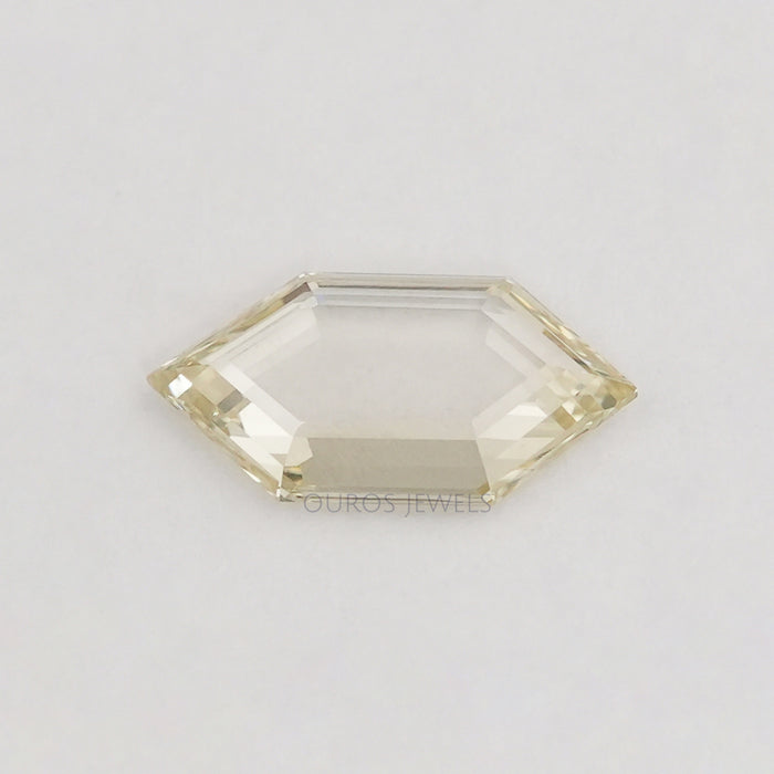 Yellow Long Hexagon Cut Loose Diamond