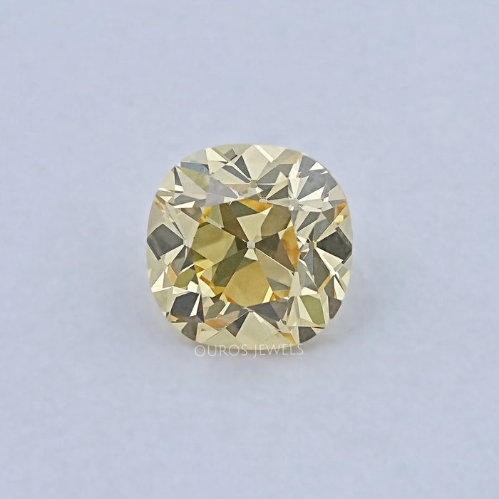 Yellow Old Mine Cushion Cut Loose Lab Diamond