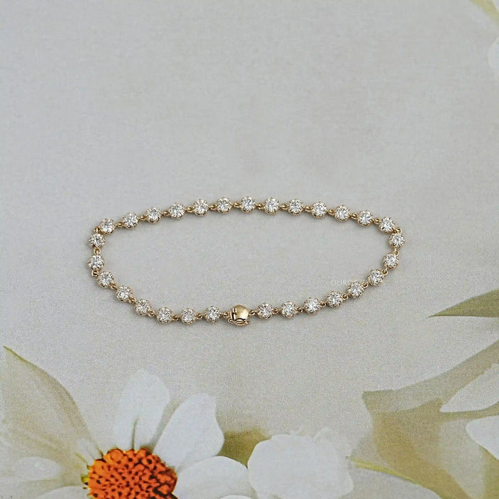 Vintage Old European Round Diamond Bracelet