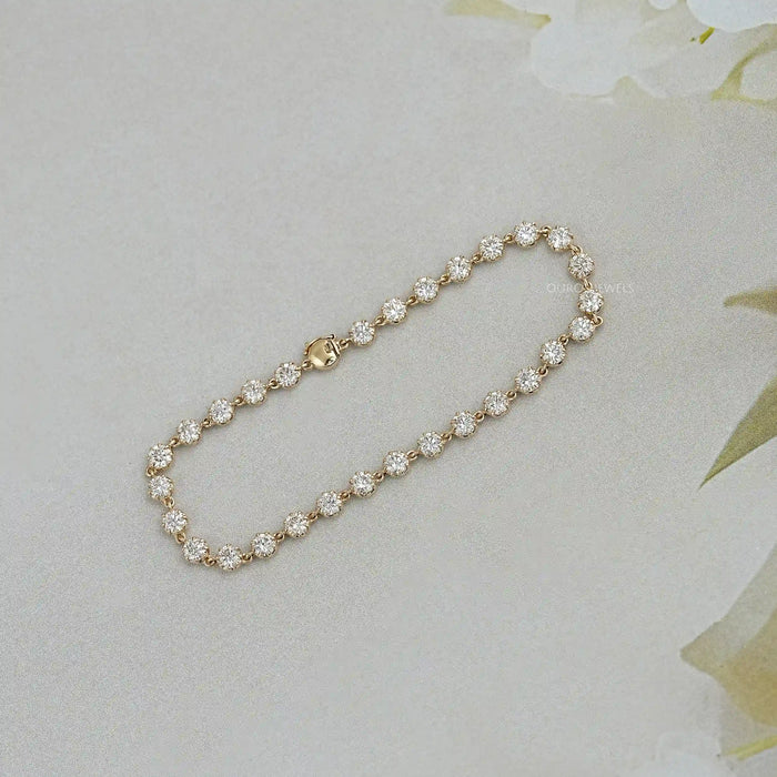 Vintage Old European Round Diamond Bracelet