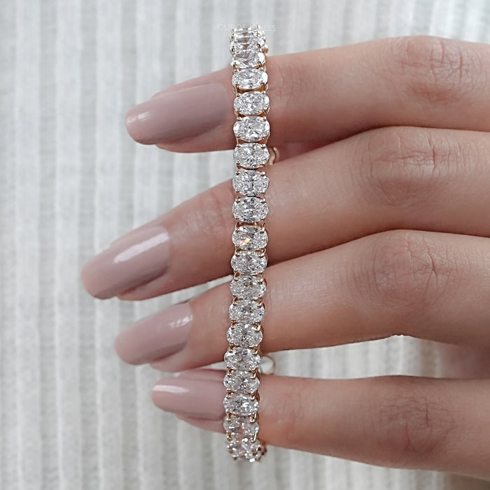 Oval Lab Grown Diamond Bracelet