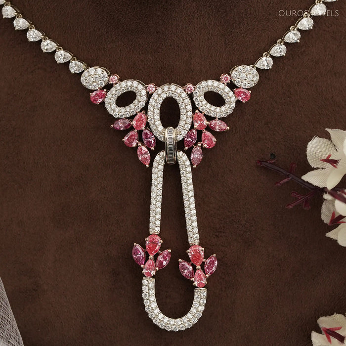 Multi Shape Diamond Bridal Necklace