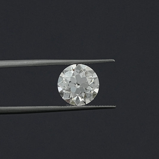 Flower Pattern Old European Round Cut Loose Diamond Loose