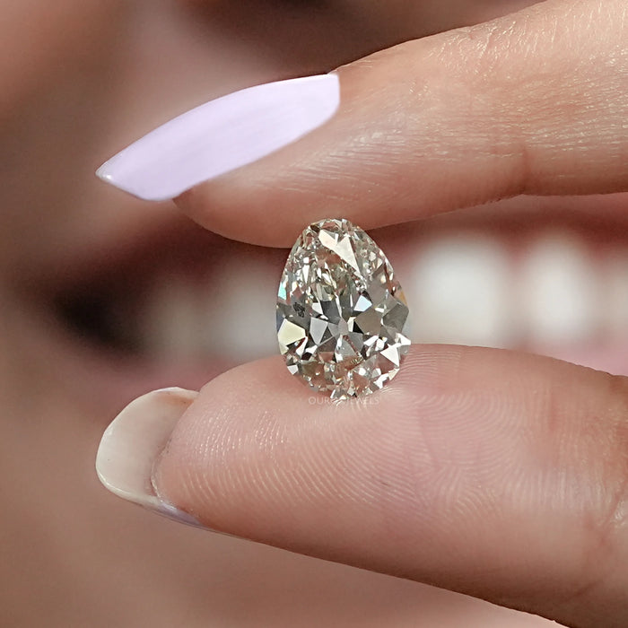 Old Mine Pear Cut Diamond Loose