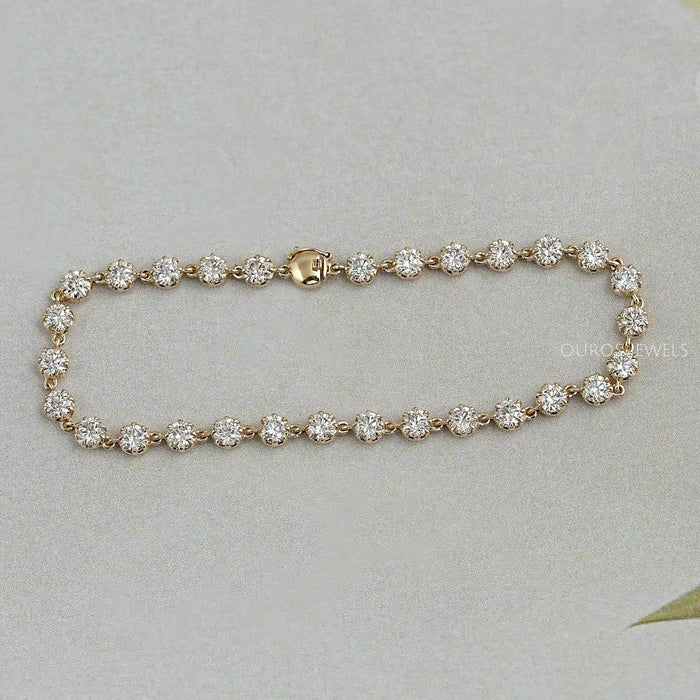 Vintage Old European Round Diamond Bracelet