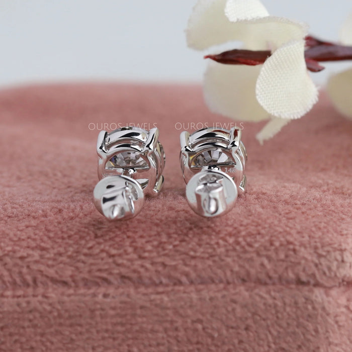 1 Carat Round Lab Grown Diamond Earrings