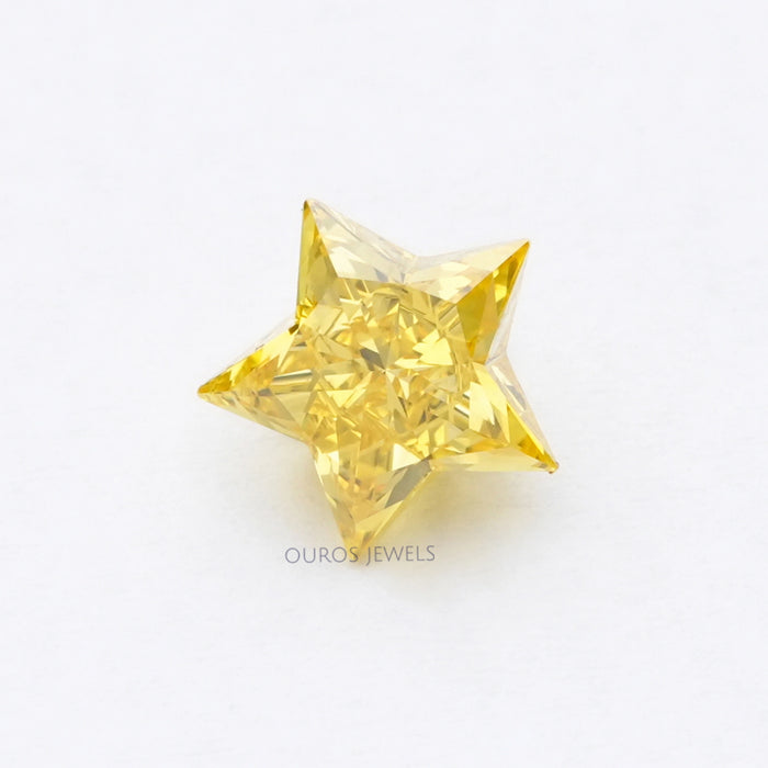 Star Shaped Fancy Yellow Lab Diamond