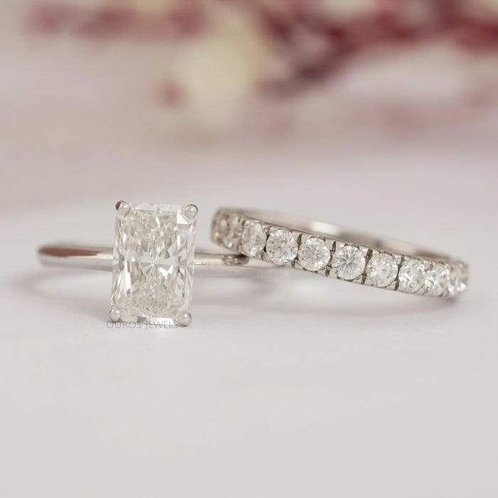 Radiant Cut Diamond Bridal Set Ring