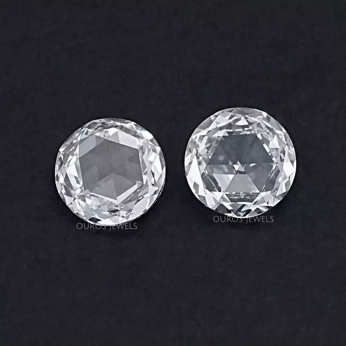Rose Cut Round Lab Diamond Matching Pair