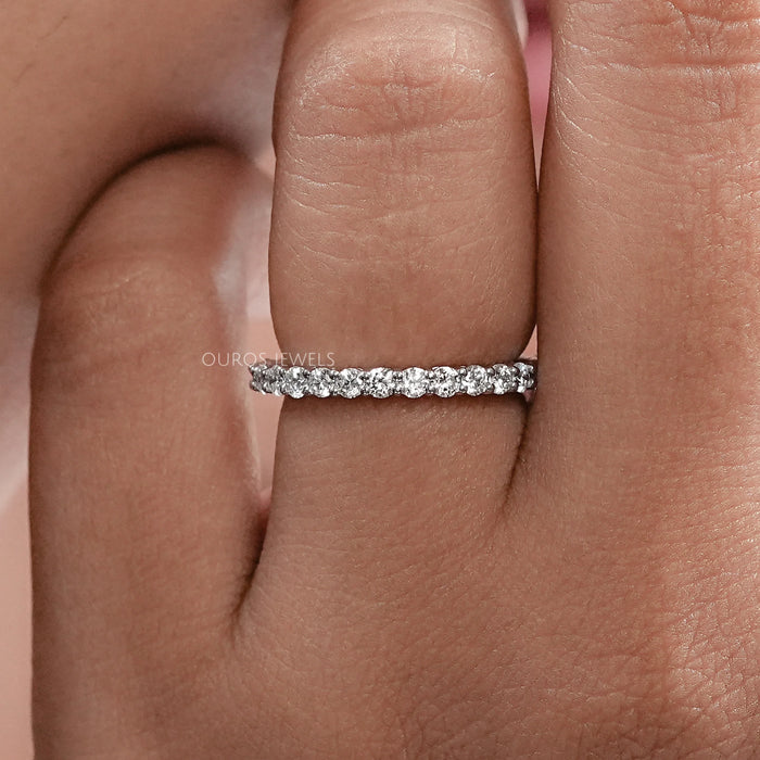 2.70 MM Round Lab Grown Diamond Eternity Wedding Band