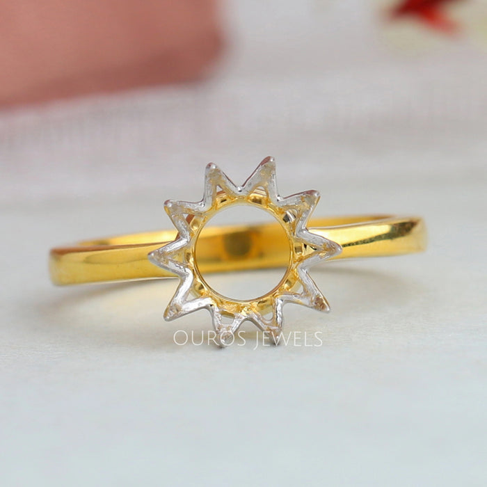 Semi Mounted Solitaire Setting Ring