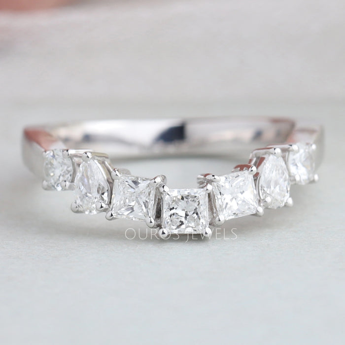 Multi-Shape Lab Diamond Bridal Ring