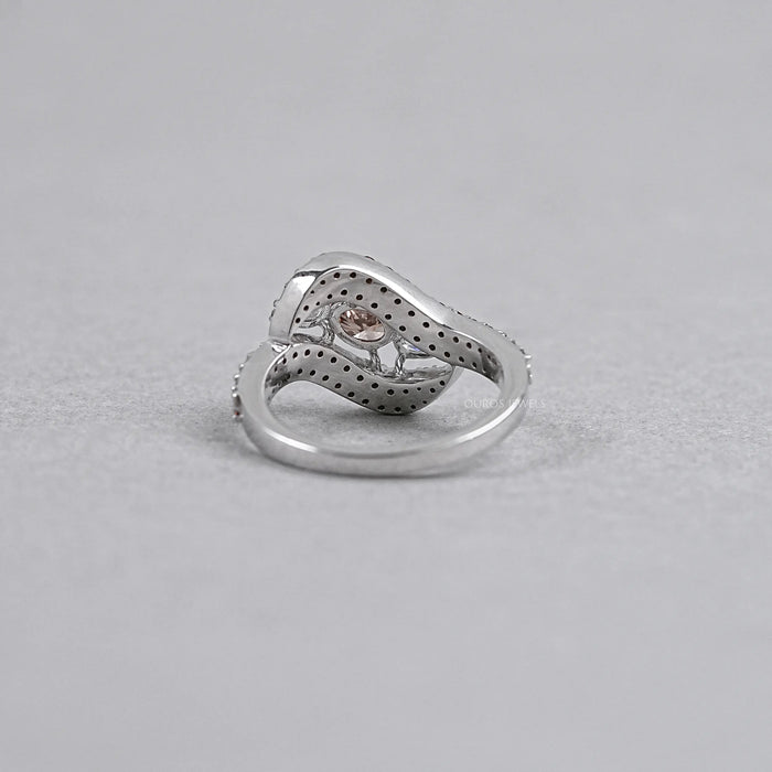3 Stone Diamond Bypass Ring