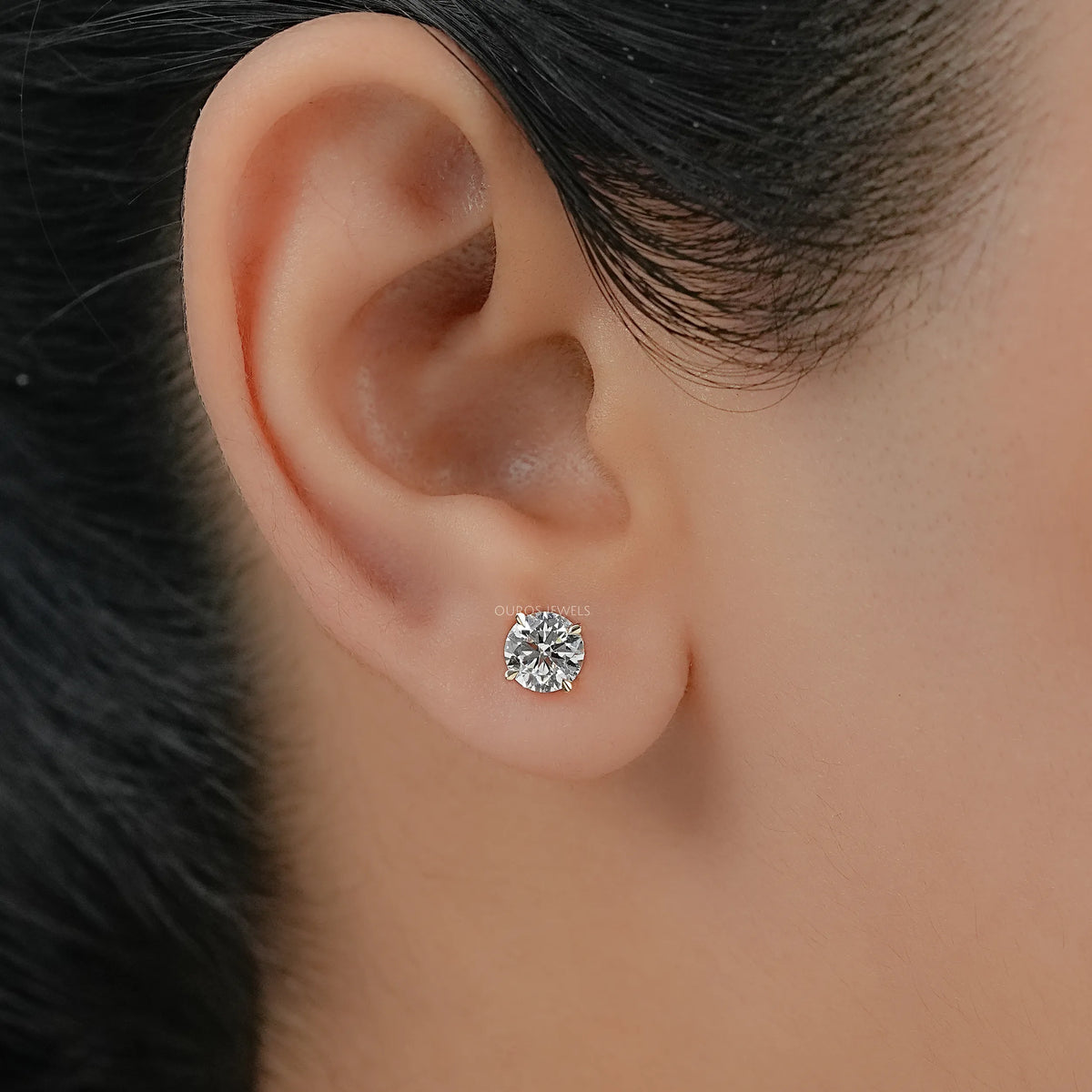Round Brilliant Diamond Stud Earrings Earring