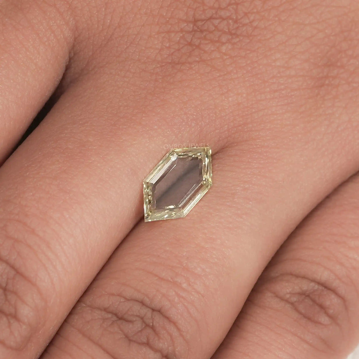 Fancy Yellow Portrait Hexagon Cut Lab Grown Diamond