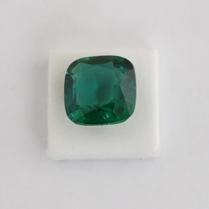 Cushion Cut Dark Green Zambian Gemstone
