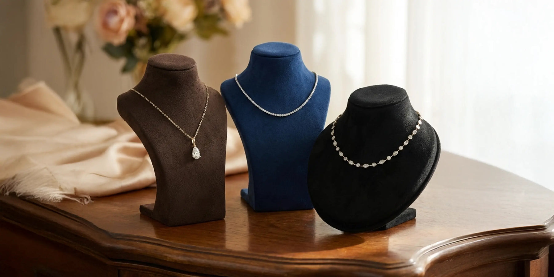 Ouros Jewels lab grown diamond necklaces featuring tennis necklaces and pendant necklaces