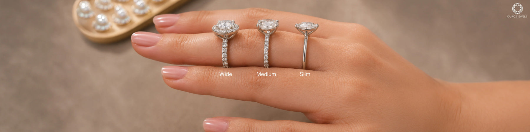 How Band Width Affects Diamond Shape Flattery on Short Fingers