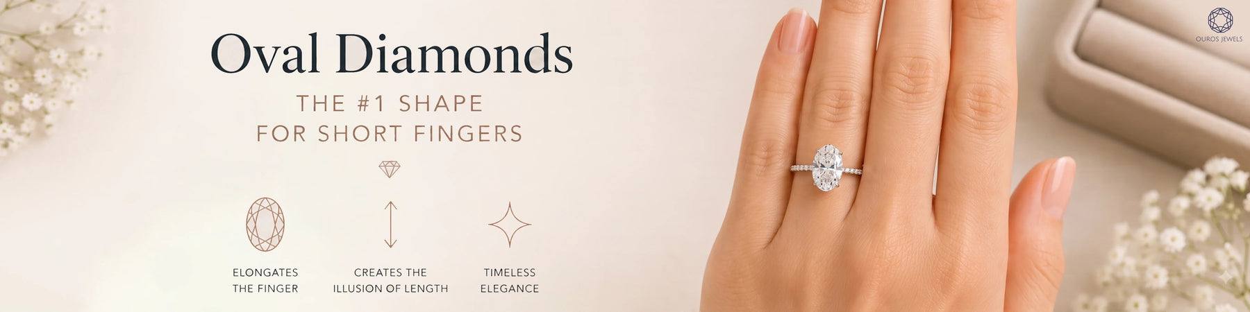 Why Oval Diamonds Are the #1 Recommended Shape for Short Fingers