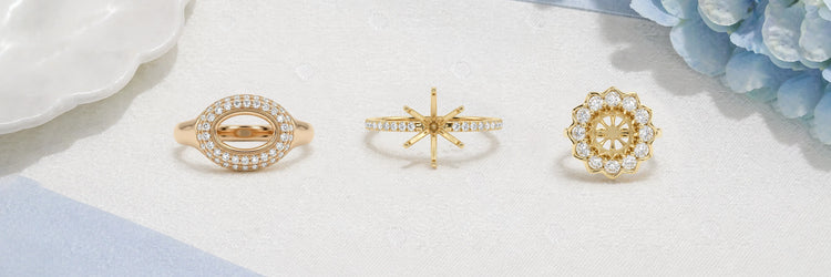 Curved Lab Grown Diamond Rings